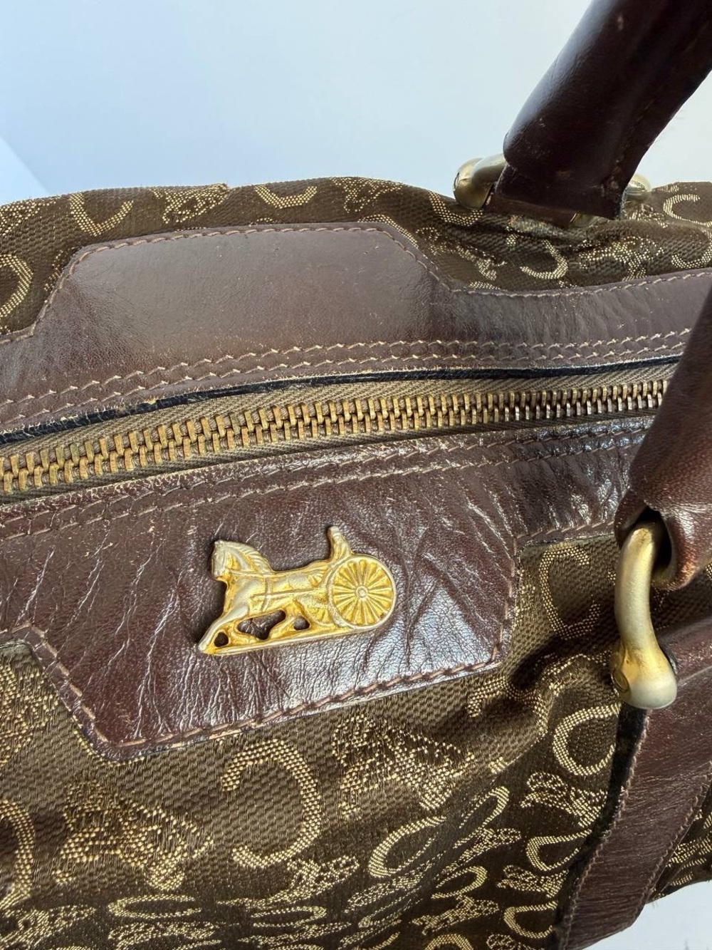 Vintage Old Celine Boston Bag Monogrammed Canvas - Picture 5 of 16